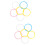 12Pièces Bracelets Bangle Plastique Multicolores Pour Mode 9
