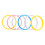 12Pièces Bracelets Bangle Plastique Multicolores Pour Mode 11