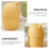 Yellow Reusable Plastic Desktop Trash Can with for Home Office Use 7