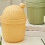 Yellow Reusable Plastic Desktop Trash Can with for Home Office Use 8