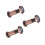 3Pièces Peephole Marron Confidentialité Porte 5