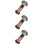 3Pièces Peephole Marron Confidentialité Porte 6