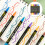 36Pièces Stylos Marqueurs Peinture Usage Couleurs Assorties 6