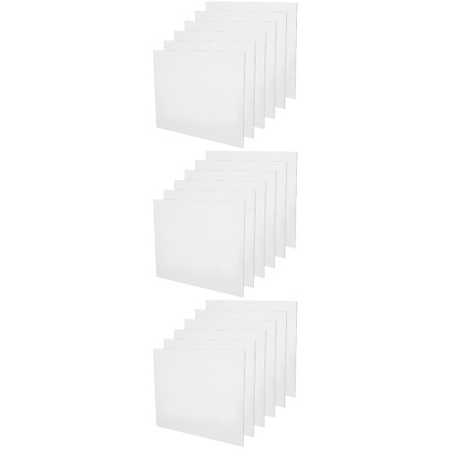 18Pcs Home Office Acrylic Memo Board White Desktop Writable Note Board