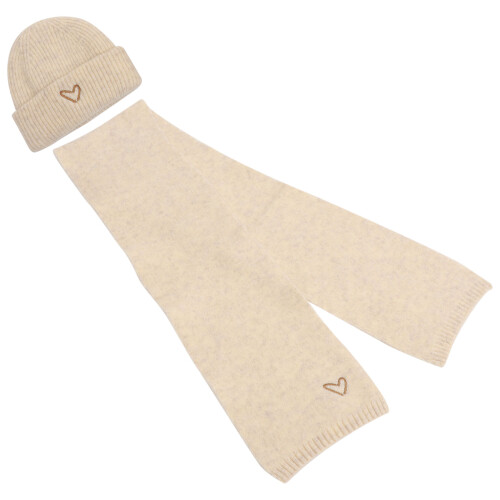 1Set Decoratieve Witte En Sjaal , Zachte Stof