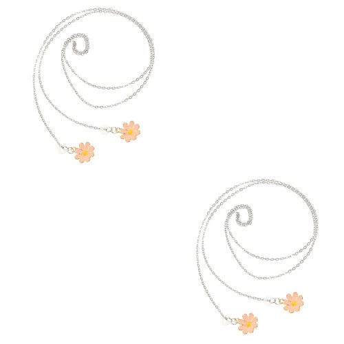 2Pièces Rose Portable Antiperte Pour Casque Fil 2