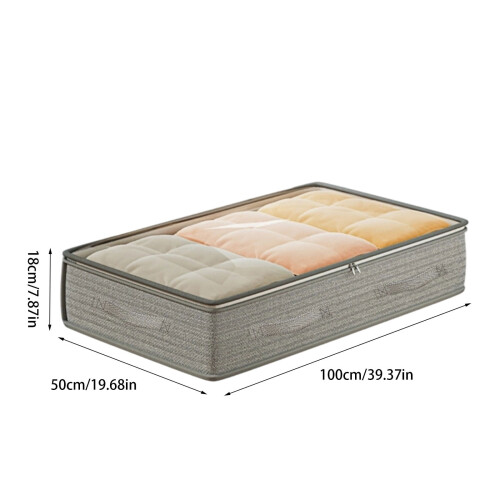 Under Bed Storage Bag Heavy Duty with Clear Window 1 Pack 2