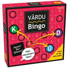 Taktik-Brettspiel-Wort-Bingo (in lettischer Sprache)