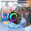 Mini Karaoke Machine with 2 Wireless Mics and Party Lights 5