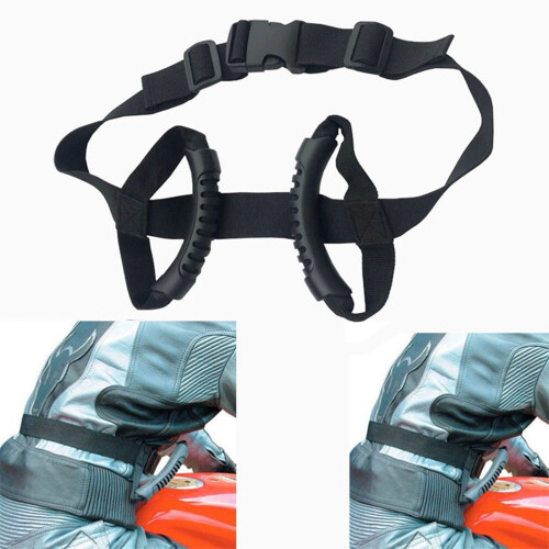 Motorcycle Passenger Grab Handle with Waist Harness 1