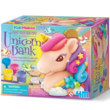 4M Kidzmaker Bemalen Sie Ihre eigene Mini-Glitzer-Einhornbank