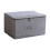 Large Gray Fabric Storage Boxes with Zipper – Stackable, Folded Garment Protection, Compatible with Standard Closet Shelving 2