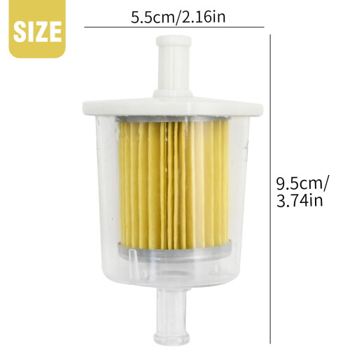 Fuel Filter Inline 3/8 inch 5 pcs 1