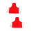 2Pièces Tablier Rouge Pour Barbier 7