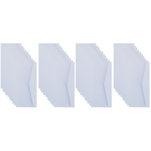 40Pièces Enveloppes Robustes Blanches Stockage Et 1