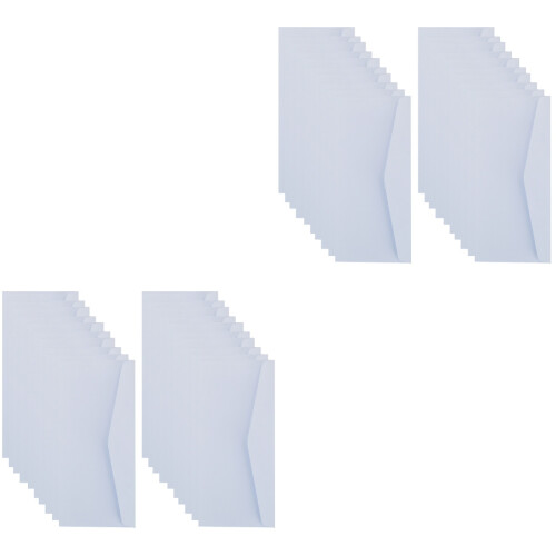 40Pièces Enveloppes Robustes Blanches Stockage Et 2