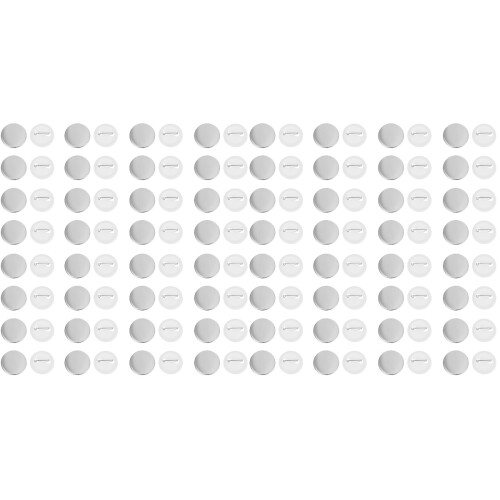 200Ensembles Badges À Boutons Argentés Vierges Pour Bricolage 1