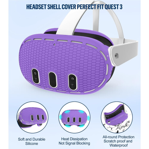 Σετ καλύμματος συμβατό με Meta/Oculus Quest3—Λαβές χειριστηρίου, κέλυφος VR, διεπαφή 2