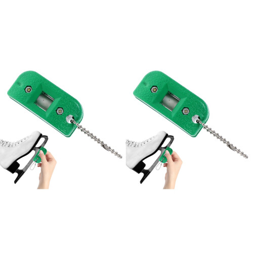 2Pièces Affûteur Portable Vert Pour À Avec Sable 1