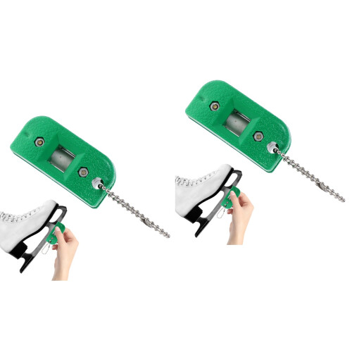 2Pièces Affûteur Portable Vert Pour À Avec Sable 2