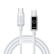 Joyroom USB-C auf USB-C Schnellladekabel 100 W, 1,2 m - Weiß