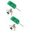 2Pièces Affûteur Portable Vert Pour À Avec Sable 6