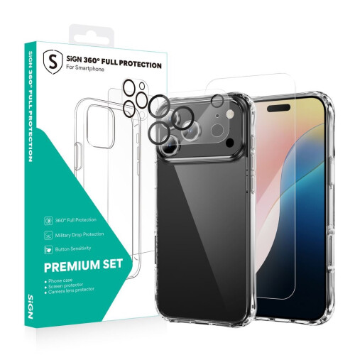 SiGN 360 Komplettschutzpaket für iPhone 17 Pro Max