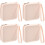 4Pièces Sac Période Silicône Bleu Pochette Zippée Tampons Et Cup 6
