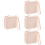 4Pièces Sac Période Silicône Bleu Pochette Zippée Tampons Et Cup 7