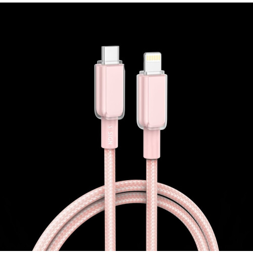 SiGN USB-C auf Lightning-Kabel 30 W, 1 m - Pink