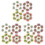 15Pièces Buisson Fleurs Miniatures Simulation Colorée Pour Décor 2
