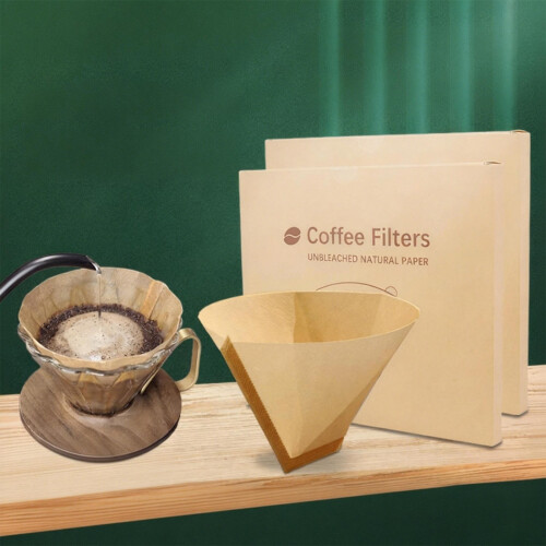 Coffee Filter Paper Fan-Shaped 200 pcs 1