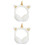 2St Unicorn Oorbeschermers Winter Wit Decoratie 6