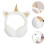 2St Unicorn Oorbeschermers Winter Wit Decoratie 8