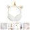 2St Unicorn Oorbeschermers Winter Wit Decoratie 10