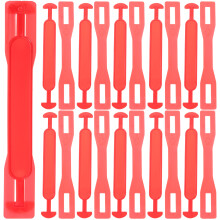 100Ensembles Poignées Plastique PP Rouge Pour Carton Résistantes 25Kg