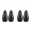 4Pièces Mute Trompette Noire ABS Pour Réduction Et Usage Pro 11