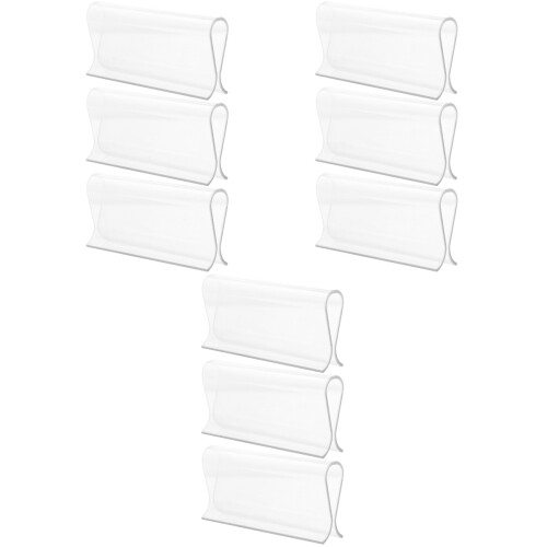 9Pièces Accessoires Volets Clips Fixes Rideaux Transparente 2