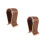 2Pièces Support Écouteurs Bois Pour Rangement Bureau 3