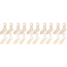 20Pcs Wooden Sock Blockers Beige DIY Sock Display and Knitting Forms