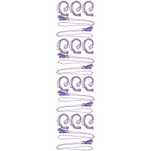 20Pcs Polyester Braided Graduation Cord Purple Tassel for Graduates