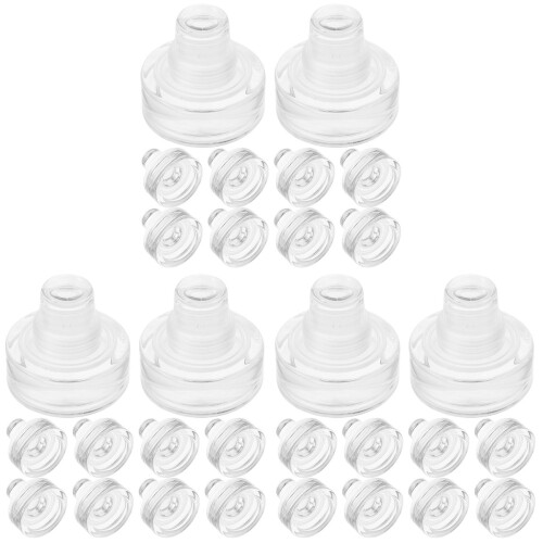 30Stk Multifunktionale Stopper Transparent Silikon Für Flaschen