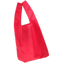 3Pcs Red Lightweight Canvas Bags Reusable Shopping and Storage Pouches