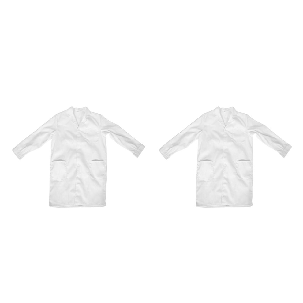 Photos - Fancy Dress 2Pcs Comfortable White Lab Coat Kids Scientist Costume Cotton Blend