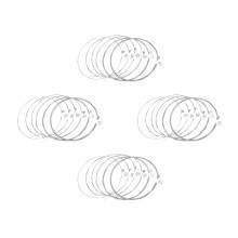 24Pcs Electric Guitar Strings Silver Metal Coated Replacement Pack