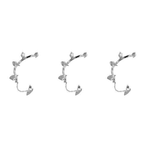 3Pièces Boucles D'oreilles Clip Argent Formelle Tenue Assurée