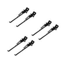 6Pcs Adjustable Black Metal Bicycle Kickstands for Stable Bike Parking