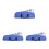 3Pièces Instrument Mélodica 32 Clés Bleu Avec Étui De Rangement 1