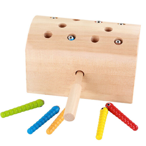 Σετ ξύλινων παιχνιδιών Montessori για νήπια, δραστηριότητες εκμάθησης προσχολικής