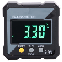Podświetlany cyfrowy kątomierz LCD z inklinometrem, podstawa magnetyczna, wysoka dokładność, automatyczne wyłączanie, przenośna konstrukcja,